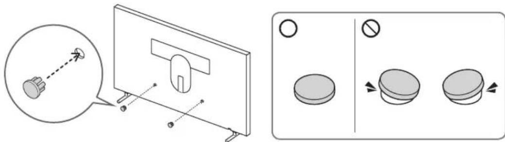 SAMSUNG The Frame UE43LS03 - Verwendung der Abdeckkappe - 1