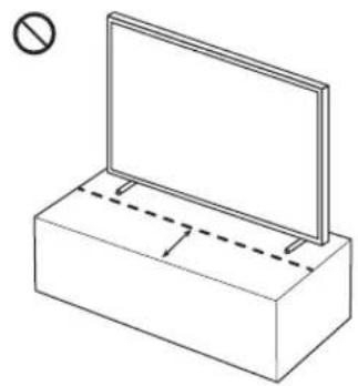 SAMSUNG The Frame UE43LS03 - Precautions when installing the TV with a stand - 2