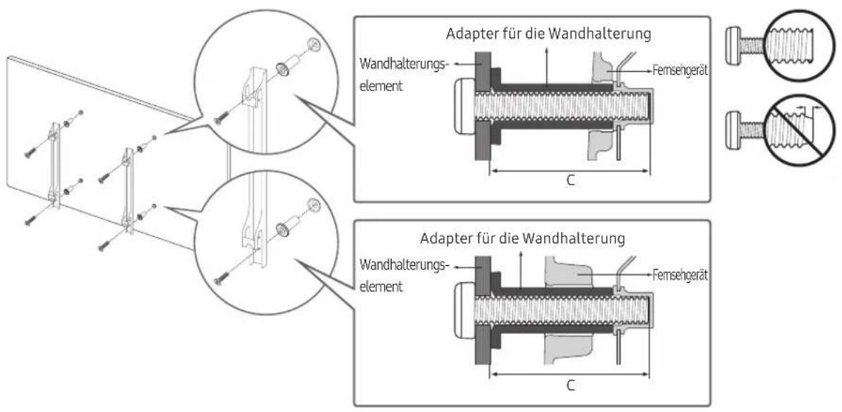 SAMSUNG The Frame UE49LS03 - Montieren des Geräts an der Wand - 2