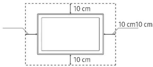 SAMSUNG The Frame UE49LS03 - Zorgen voor geschikte ventilatie voor uw tv - 2