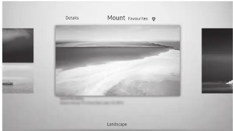 SAMSUNG The Frame UE49LS03 - Setting the style of the selected image - 1