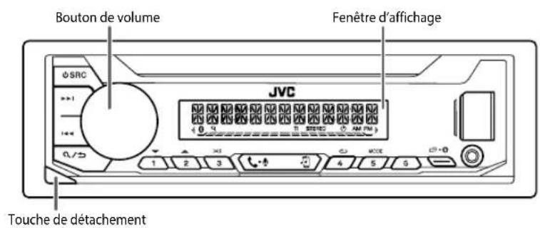 JVC KDX351BT - FONCTIONNEMENT DE BASE - 1