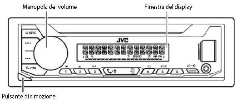 JVC KDX351BT - Frontalino - 1