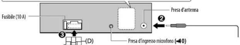 JVC KDX351BT - Collegamento dei cavi - 3