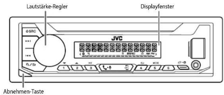 JVC KDX351BT - Frontblende - 1