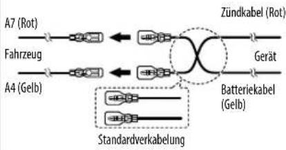 JVC KDX351BT - Anschluss des ISO-Anschlusses an manche VW/Audi oder Opel (Vauxhall) Automobile - 1