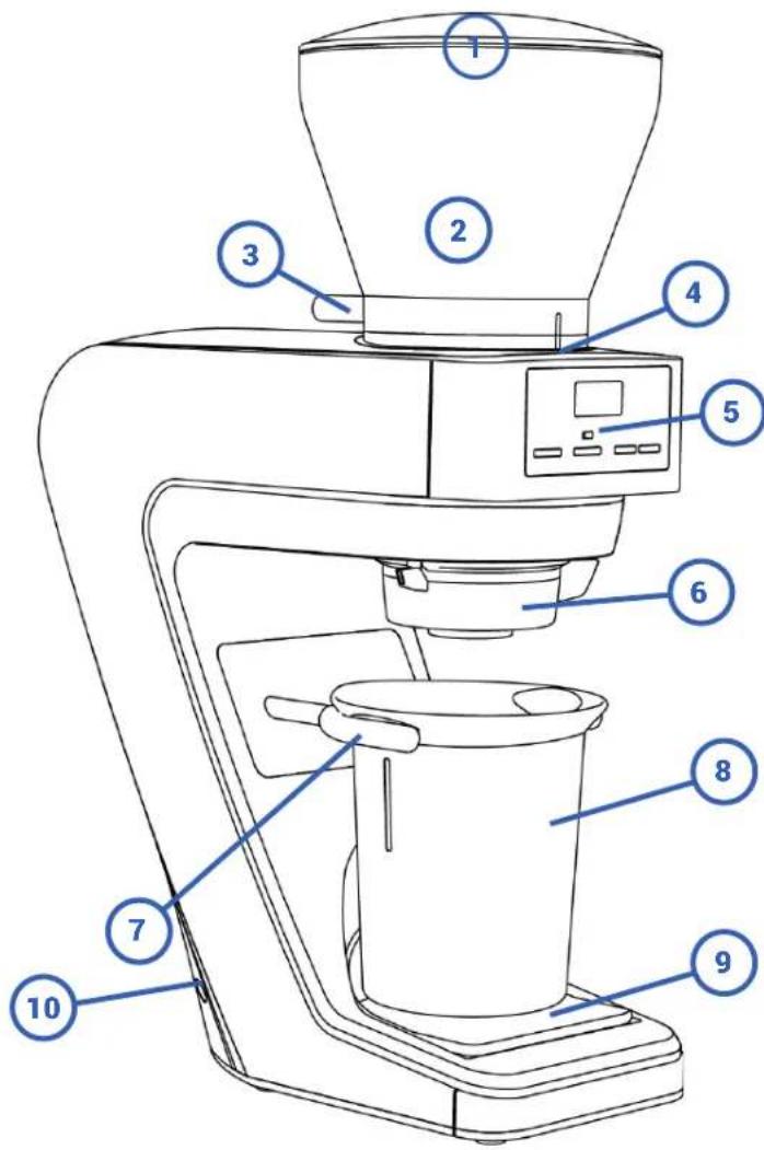 Baratza Sette 30 - IDENTIFICATION DESPIECES - 1