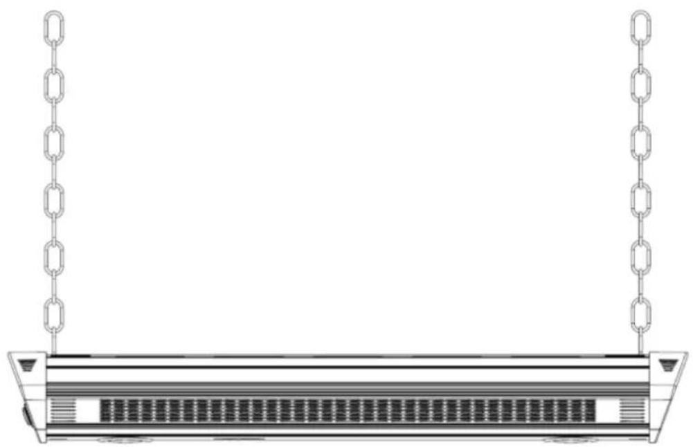 SunRed TRIPLE SH - Triple S-H – Ceiling Hung electric Heater - 1