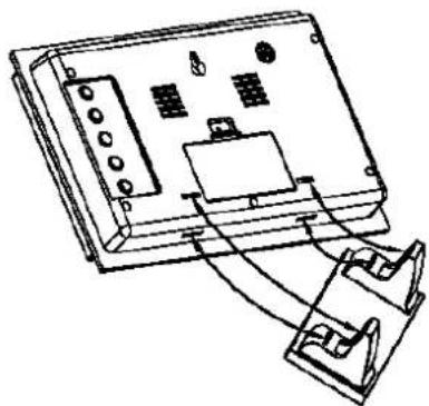 Cresta DTX355 - The below are the picture showing how to connect the stand with the main unit. - 1