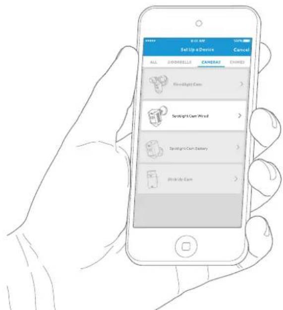 RING Spotlight Cam Wired - Configurer votre Spotlight Cam sur l'appli Ring - 1