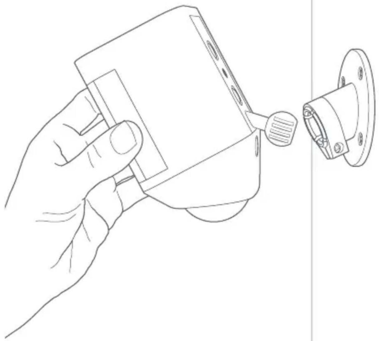 RING Spotlight Cam Battery - Fixez la caméra Spotlight Cam sur le support de montage - 1