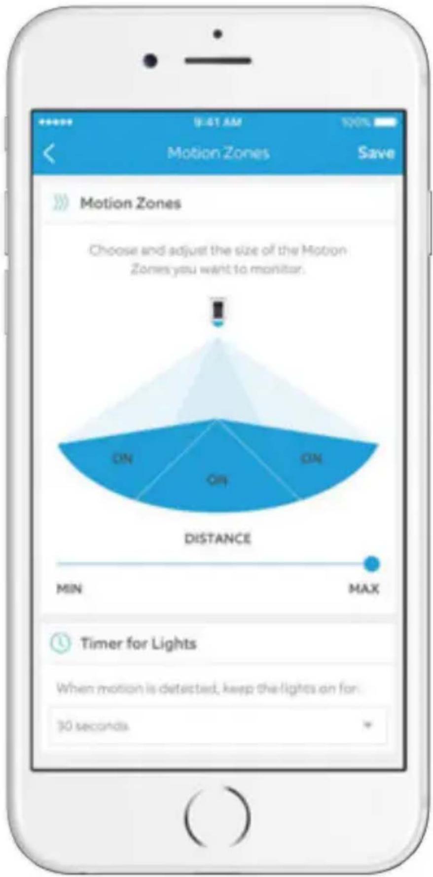 RING Spotlight Cam Battery - Sélectionnez les zones de mouvement - 1
