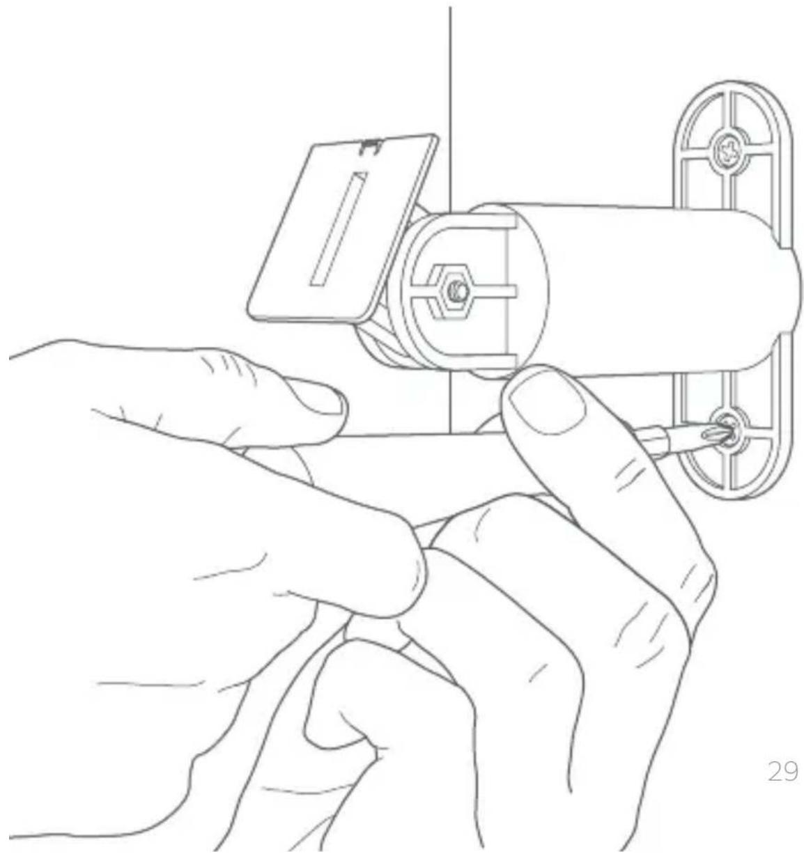 RING Spotlight Cam Battery - Vissez le bras de montage - 1