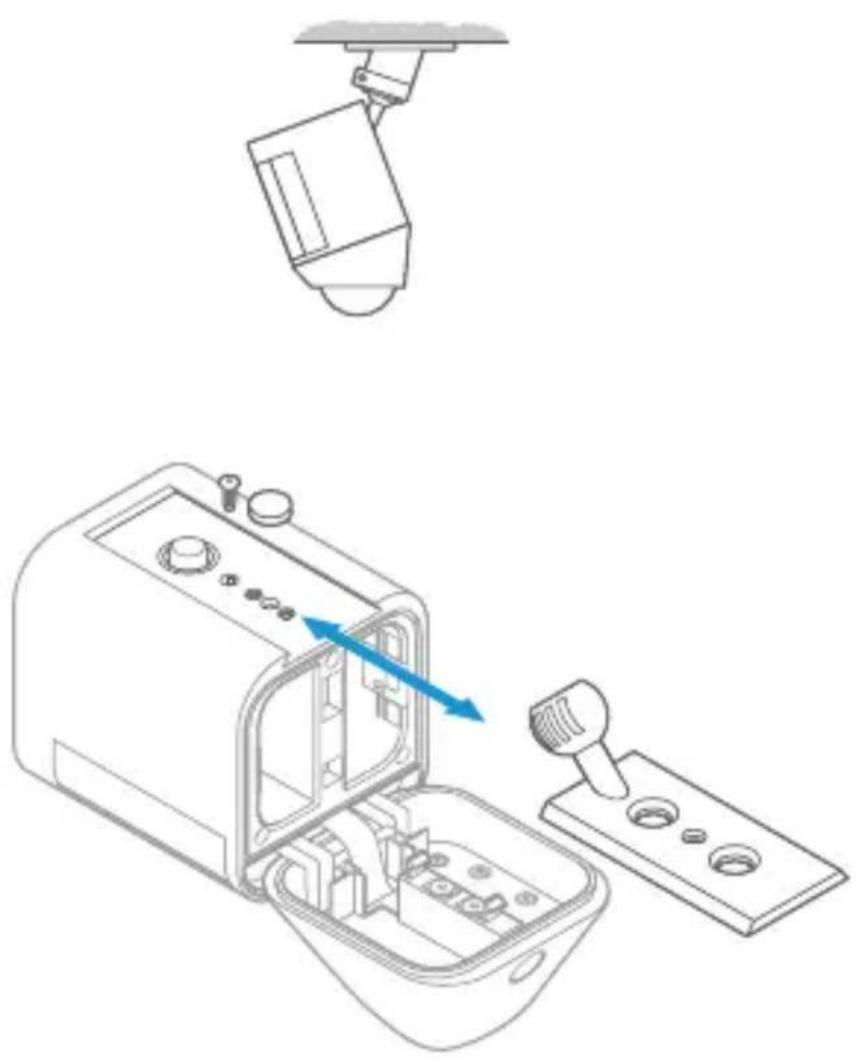 RING Spotlight Cam Battery - Montage sur un avant-toit - 1