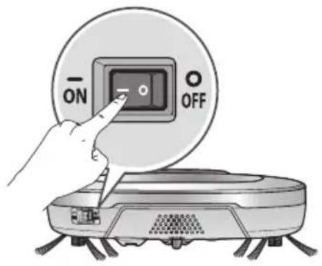 LG HombotL77BK - Mise sous tension par l'interrupteur - 1