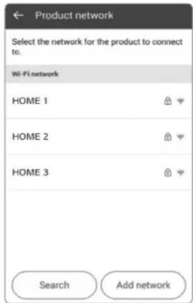 LG HombotL77BK - Réseau du produit/enregistrer le produit (android) - 2