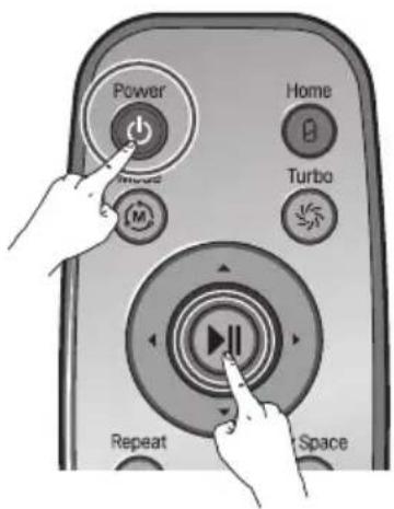LG HombotL77BK - Utilisation de la télécommande - 1