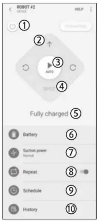 SAMSUNG POWERbot Smart Control - Utilisation de l'application Samsung Connect - 1