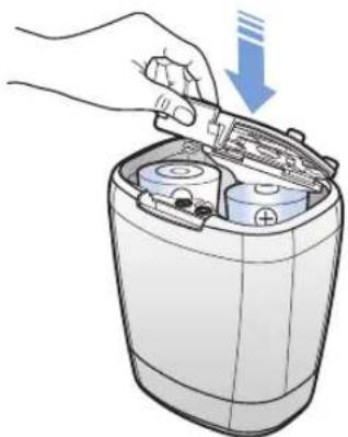 SAMSUNG POWERbot Expert - Insertion des piles - 3