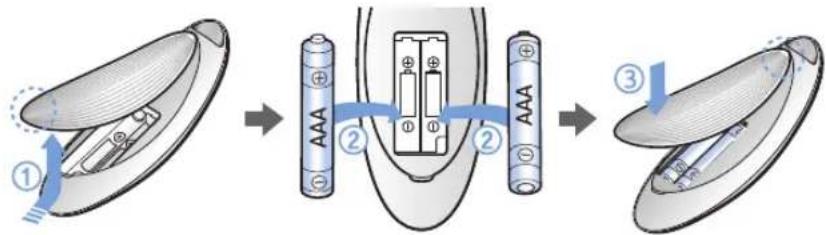 SAMSUNG POWERbot Expert - Insertion des piles - 1