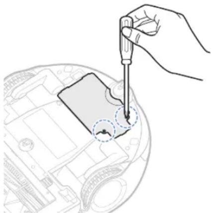 SAMSUNG POWERbot Expert - Entfernen der Batterie - 1