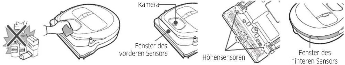 SAMSUNG POWERbot Boost - Reinigen der Sensoren und der Kamera - 1
