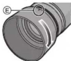PANASONIC Lumix G 45175mm f45.6 powerzoom - Fixation du parasoleil (Fourni) - 1