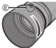 PANASONIC Lumix G 45175mm f45.6 powerzoom - Unión de la visera del objetivo (Accesorio suministrado) - 1