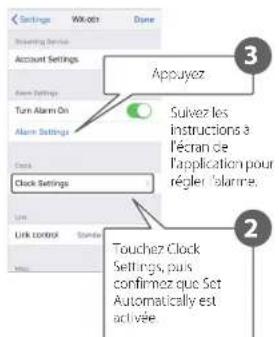 YAMAHA Musiccast 50 - Réglage de l'alarme - 2