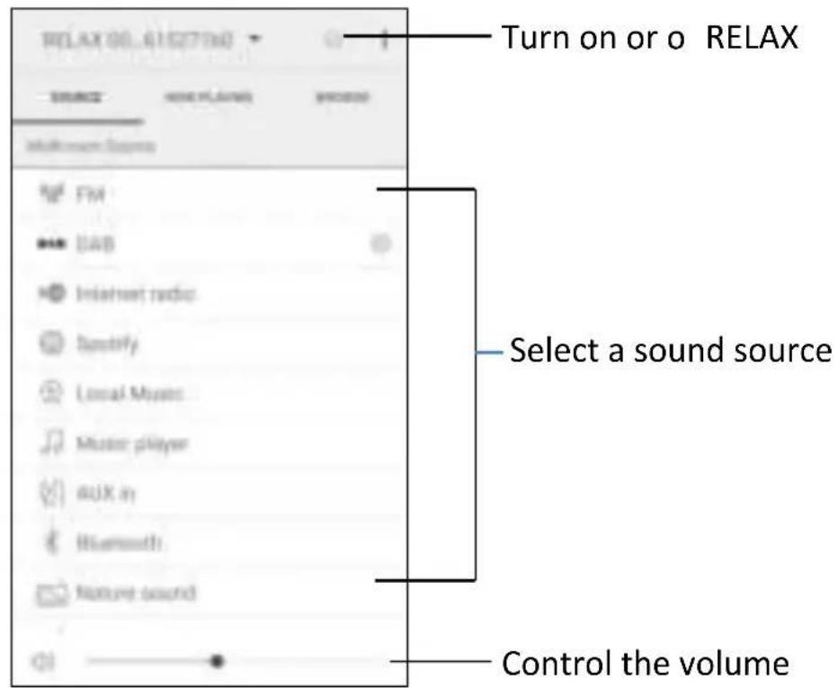 SONORO Relax SO810 - Using UNDOK ™ app to control RELAX - 4
