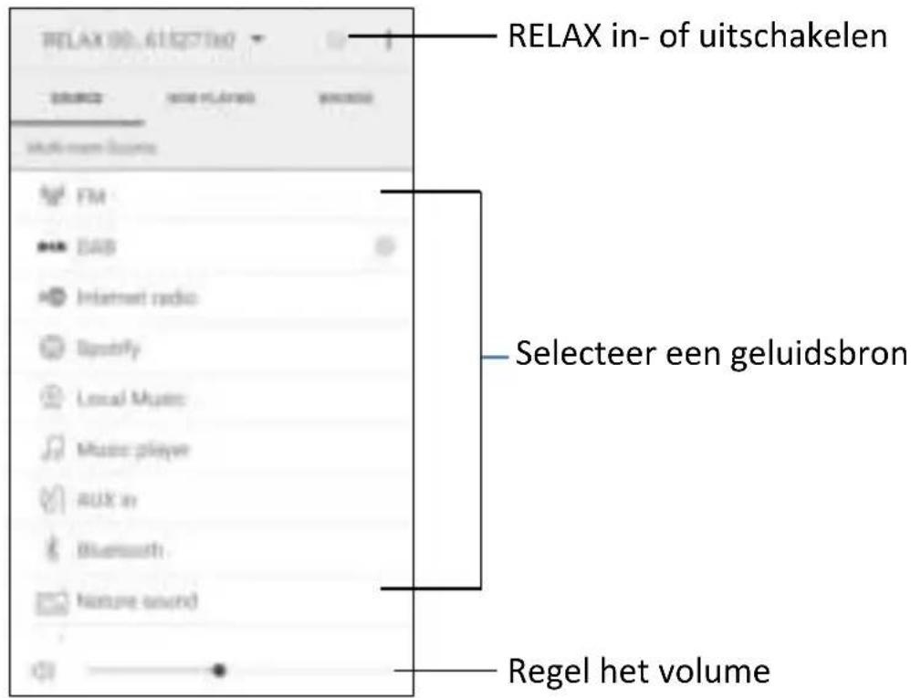 SONORO Relax SO810 - De app UNDOK™ gebruiken om RELAX te bedieren - 4