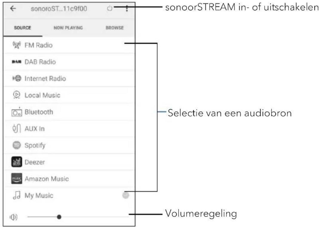 SONORO Stream SO410 - Gebruik van de UNDOK™-app voor bediening van de sonoroSTREAM - 4