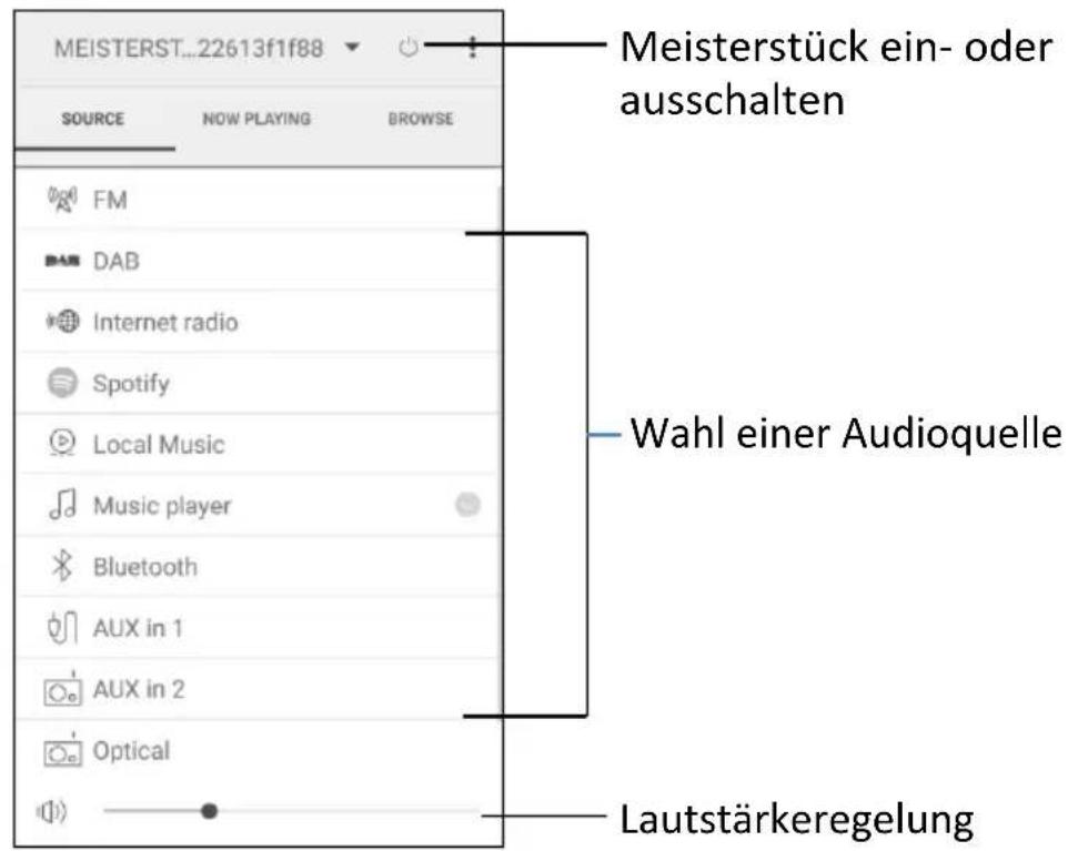 SONORO Meisterstück SO610 - Verwendung der UNDOK™ App zur Steuerung des MEISTERSTÜCK - 4