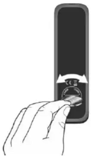 SONORO Meisterstück SO610 - Inserire la batteria nel telecomando - 1