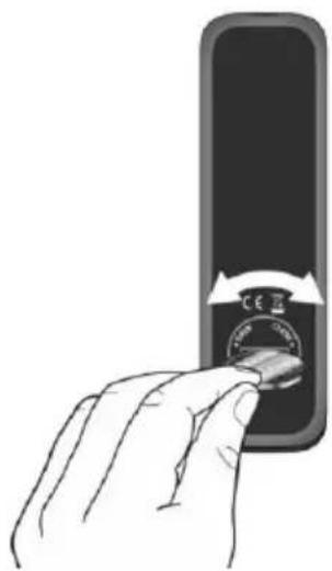 SONORO Meisterstück SO610 - Inserting the battery in the remote control - 1