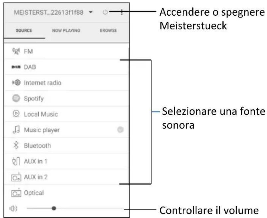 SONORO Meisterstück SO610 - Uso dell'app UNDOK ™ per controllare MEISTERSTUCK - 4