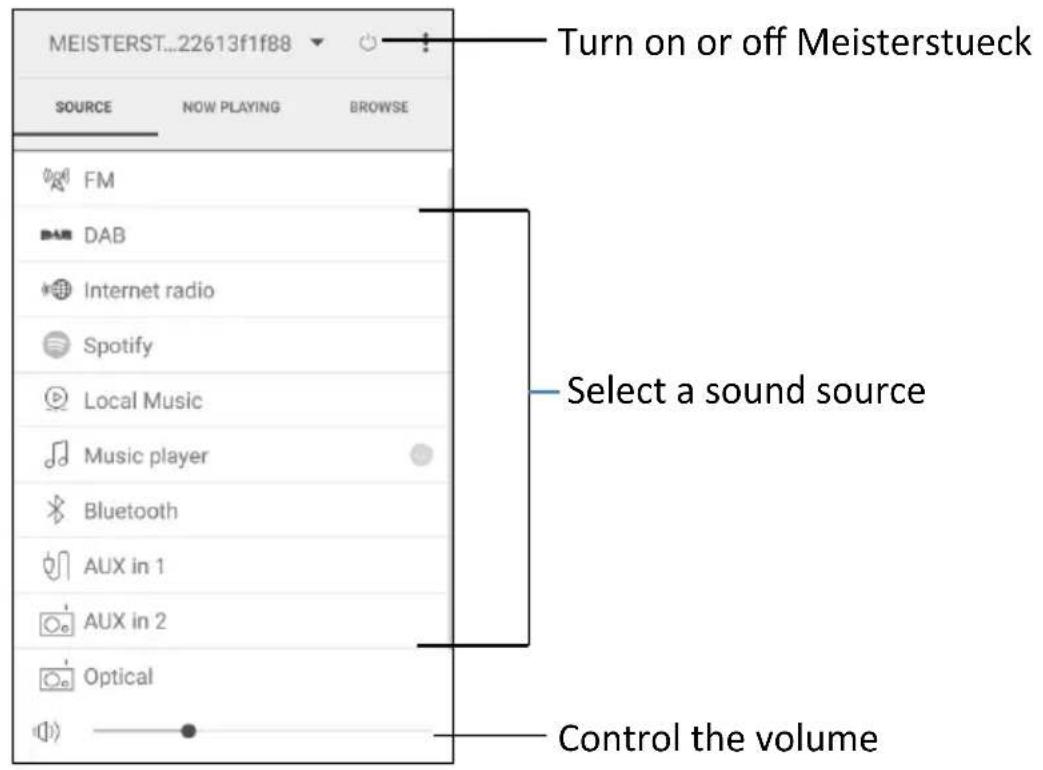 SONORO Meisterstück SO610 - Using UNDOK™ app to control MEISTERSTUCK - 4