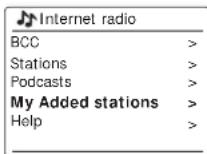 SANGEAN WFT3 - Selectionner les stations ajoutées - 2