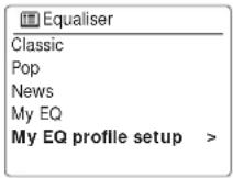 SANGEAN WFT3 - Configurer leur profil My EQ - 1
