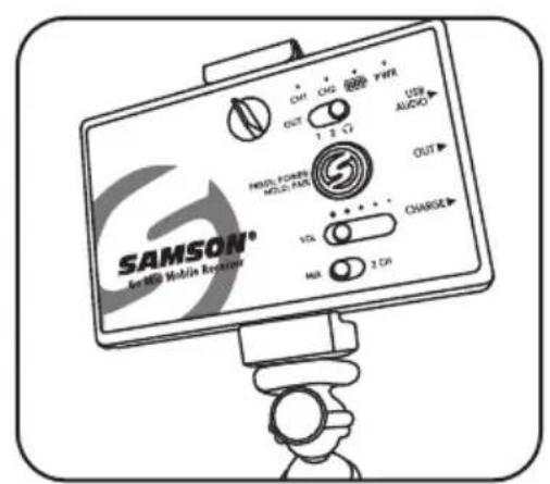 CHF CHG PWR OUT 1 2 37 USB AUDIO FLOOD FOCERS MOLD TIME OUT VOL CHARGE MAI 2 CR SAMSON® for MDD Mob/in Reversible