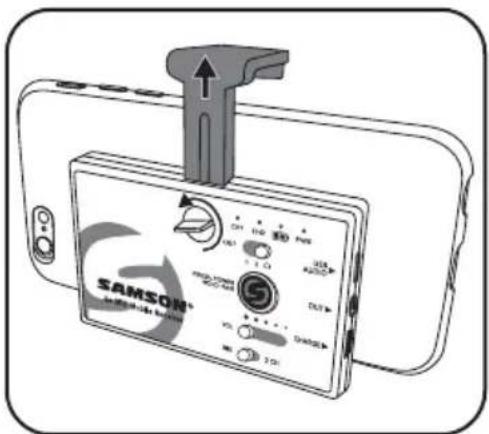 SAMSON Go Mic Mobile - Montaggio su smartphone - 1