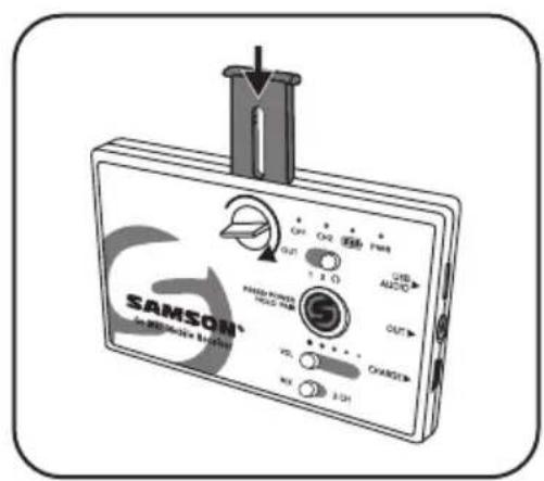 SAMSOM On MHz Mode Receiver OUT CHS 2.0 CHS AUDIO PWR 1.5 CHS 2.0 CHS 2.0