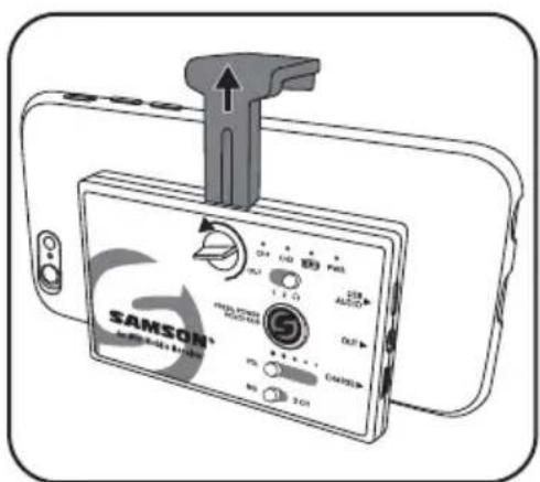 SAMSON Go Mic Mobile - Montado en un Smartphone - 1