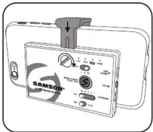 SAMSON Go Mic Mobile - Montaż na smartfonie - 2