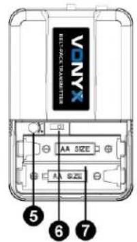 Vonyx WM73C - BODYPACK TRANSMITTER (OPTIONAL) - 2