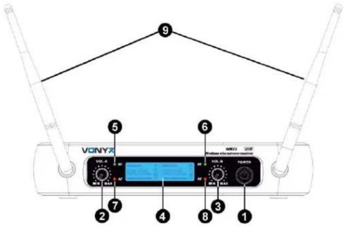 Vonyx WM73C - FRONT- AND BACKSIDE - 1