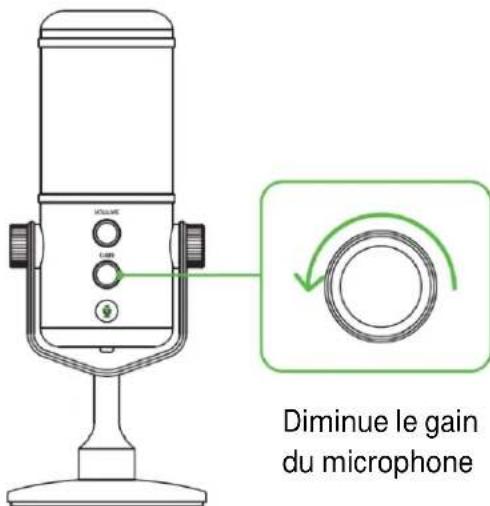 RAZER Seiren Elite - RÉGLER LE GAIN DU MICROPHONE - 2