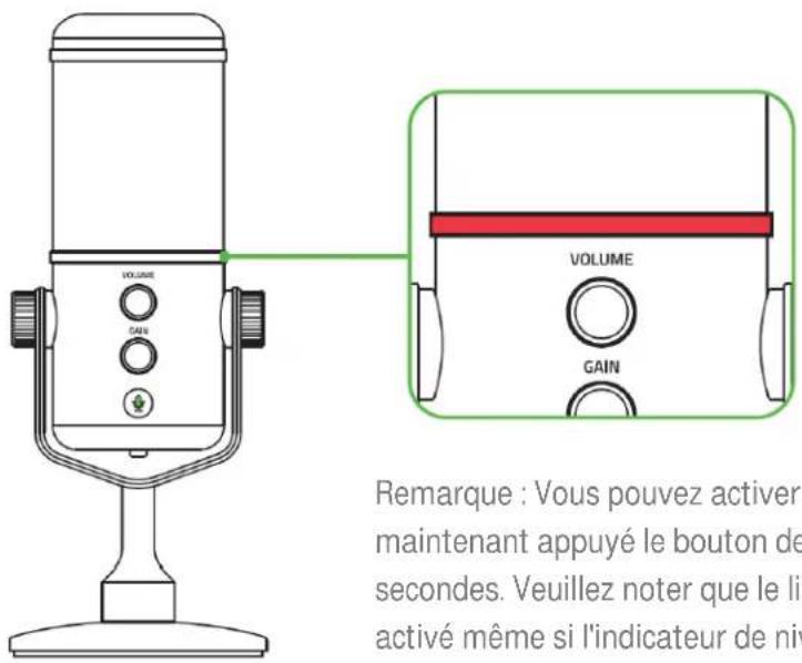 RAZER Seiren Elite - COMPRENDRE L'INDICATEUR DE NIVEAU - 1