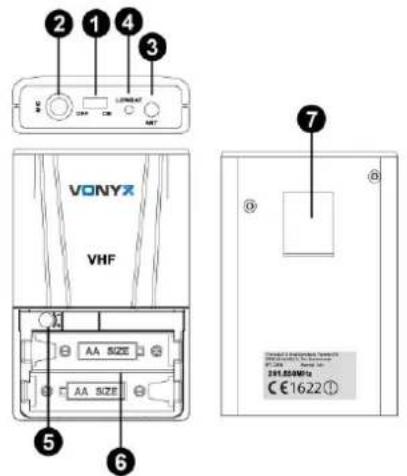 Skytec STWM712C - BODYPACK - 1