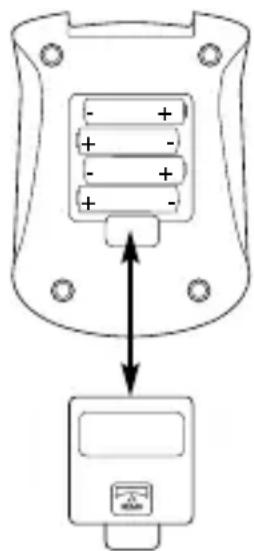 MEDISANA MTP Pro - Colocar / retiring as pilhas - 1